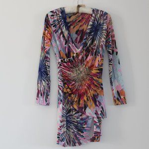 Long sleeved dress  crossover design size S